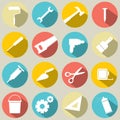 Working Tools Icons Royalty Free Stock Photo