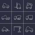 Working transport Icons