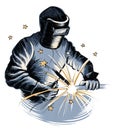 Working welder Royalty Free Stock Photo