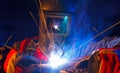 Working welder Royalty Free Stock Photo