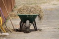 Working Wheelbarrow. Royalty Free Stock Photo
