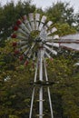 Faded red paint on a South Texas windmill Royalty Free Stock Photo