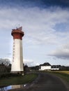 Worklessness, octogonal lighthouse in the middle of the day, Brittany, France