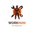 the workman logo Royalty Free Stock Photo