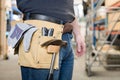 Workman with toolbelt Royalty Free Stock Photo
