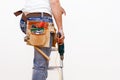 Workman with tools