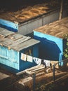 slum huts or refugee camp Royalty Free Stock Photo