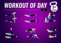 Workout of day - 1st January fitness motivation for workout Royalty Free Stock Photo