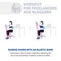 Workout for freelancers and bloggers Royalty Free Stock Photo