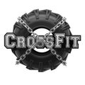 Workout symbol tire chains wrapped Royalty Free Stock Photo