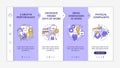 Workplace anxiety reasons purple and white onboarding template