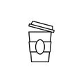 Workplace, coffee icon. Element of workplace thin line icon