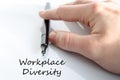 Workplace diversity text concept Royalty Free Stock Photo