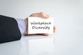 Workplace diversity text concept Royalty Free Stock Photo