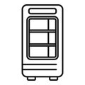 Workplace drinking machine icon outline vector. Vessel cooling Royalty Free Stock Photo