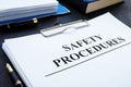 Workplace health and safety Procedures. Royalty Free Stock Photo
