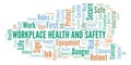 Workplace Health And Safety word cloud.