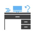 Workplace icon vector image.