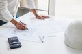 Workplace items tools for project, Architect or Engineer working
