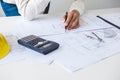 Workplace items tools for project, Architect or Engineer working