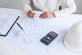 Workplace items tools for project, Architect or Engineer working