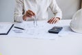 Workplace items tools for project, Architect or Engineer working