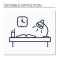 Workplace line icon