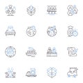 Workplace safety line icons collection. Safety, Prevention, Hazard, Accident, Injury, Risk, Protection vector and linear Royalty Free Stock Photo