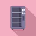 Workplace snack machine icon flat vector. Drinks bottle