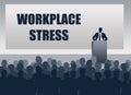 Workplace stress management discussion Royalty Free Stock Photo