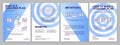 Workplace training plan blue gradient brochure template