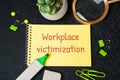 Workplace victimization concept. Royalty Free Stock Photo