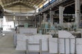 Workroom interior of guanglong stone carving factory Royalty Free Stock Photo