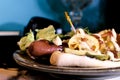 The Works Hot Dog Royalty Free Stock Photo