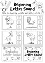 Worksheet matching vocabulary YZ coloring page version Royalty Free Stock Photo