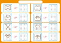 Worksheet for preschool kids, Dot to dot copy practice, copy the shapes, Visual perception activities,