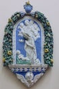 The workshop of Andrea della Robbia: The Birth of Jesus Royalty Free Stock Photo