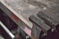 Workshop Bench Vice Grip Royalty Free Stock Photo