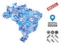 Workshop Brazil Map Mosaic