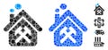 Workshop Mosaic Icon of Round Dots