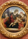 Workshop Filippino Lippi: St. Family with St. John and Elizabeth Royalty Free Stock Photo