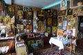 In the workshop of an icon painter in the village of Zaozerye, Yaroslavl region