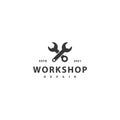 Workshop icon sign symbol hipster vintage logo design Royalty Free Stock Photo