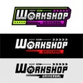 Workshop universal illustration design collection Royalty Free Stock Photo