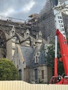 Worksite at Notre-Dame de Paris, France Royalty Free Stock Photo