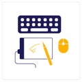 Workspace color icon Royalty Free Stock Photo