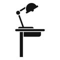 Workspace lamp icon simple vector. Office sit Royalty Free Stock Photo