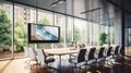 workspace office building inside