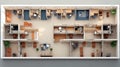 workspace office floor plans Royalty Free Stock Photo