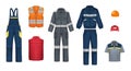 Workwear Realistic Icon Set